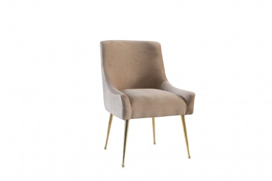 Adam wonen leon stoel gold beige  3