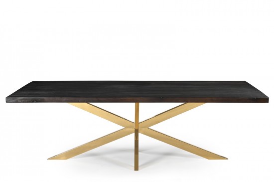 eettafel robuust walnut