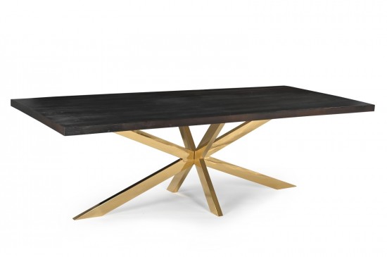 Eettafel robuust walnut